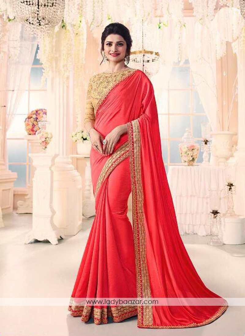 Intricate Embroidery  Work Georgette With Silk Designer Saree