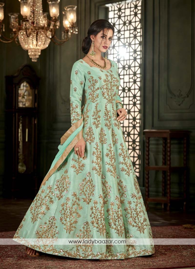 Irresistible Mullburry Silk Floor Length Anarkali Suit