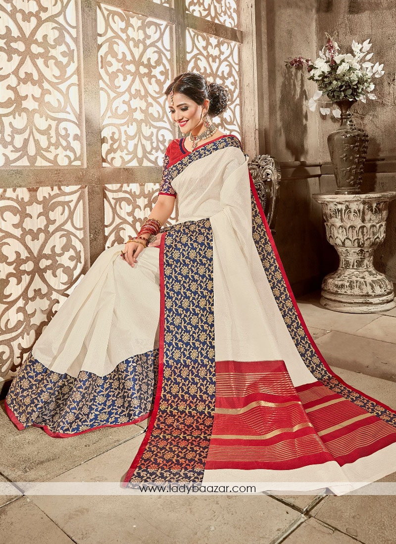 Jacquard Woven Design Multi color Saree