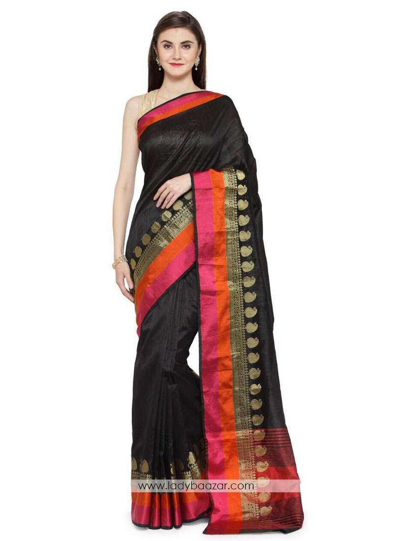 Jacquard Woven Design Multi color Saree