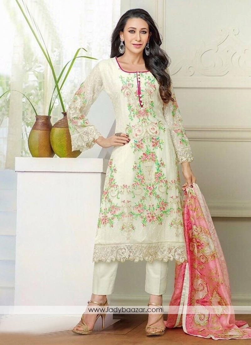 Karishma Kapoor print work  Georgette straight suit