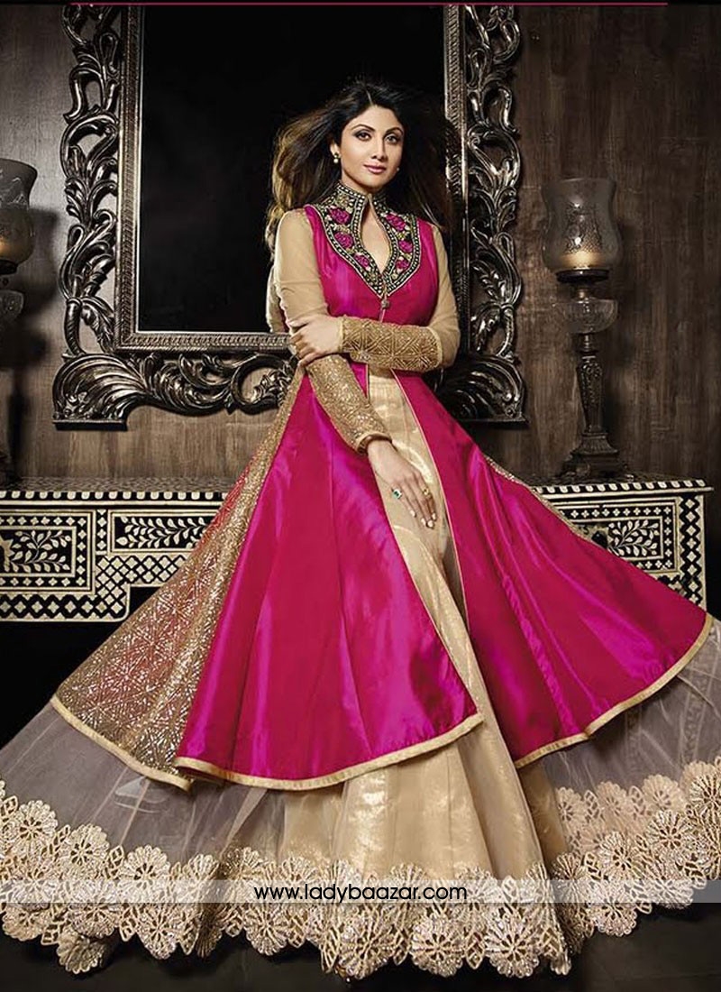 Picturesque Hot Pink Designer Suit