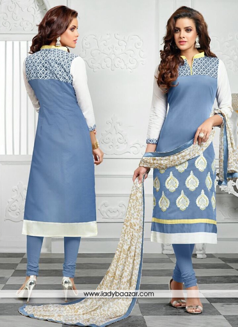 Prepossessing Designer Straight Salwar Kameez