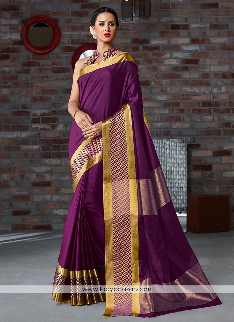 Pretty Cotton Silk Printed Casual Saree