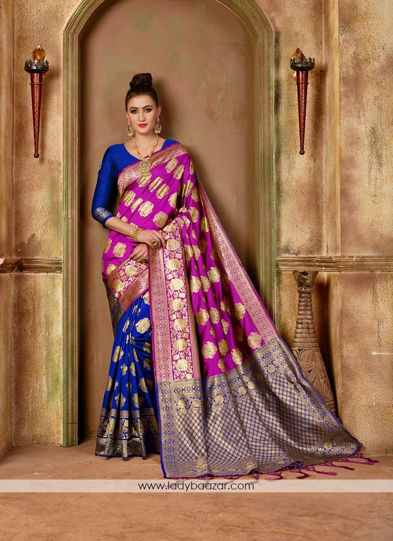 Stunning Banarasi Silk Weaving Designer Traditional Saree