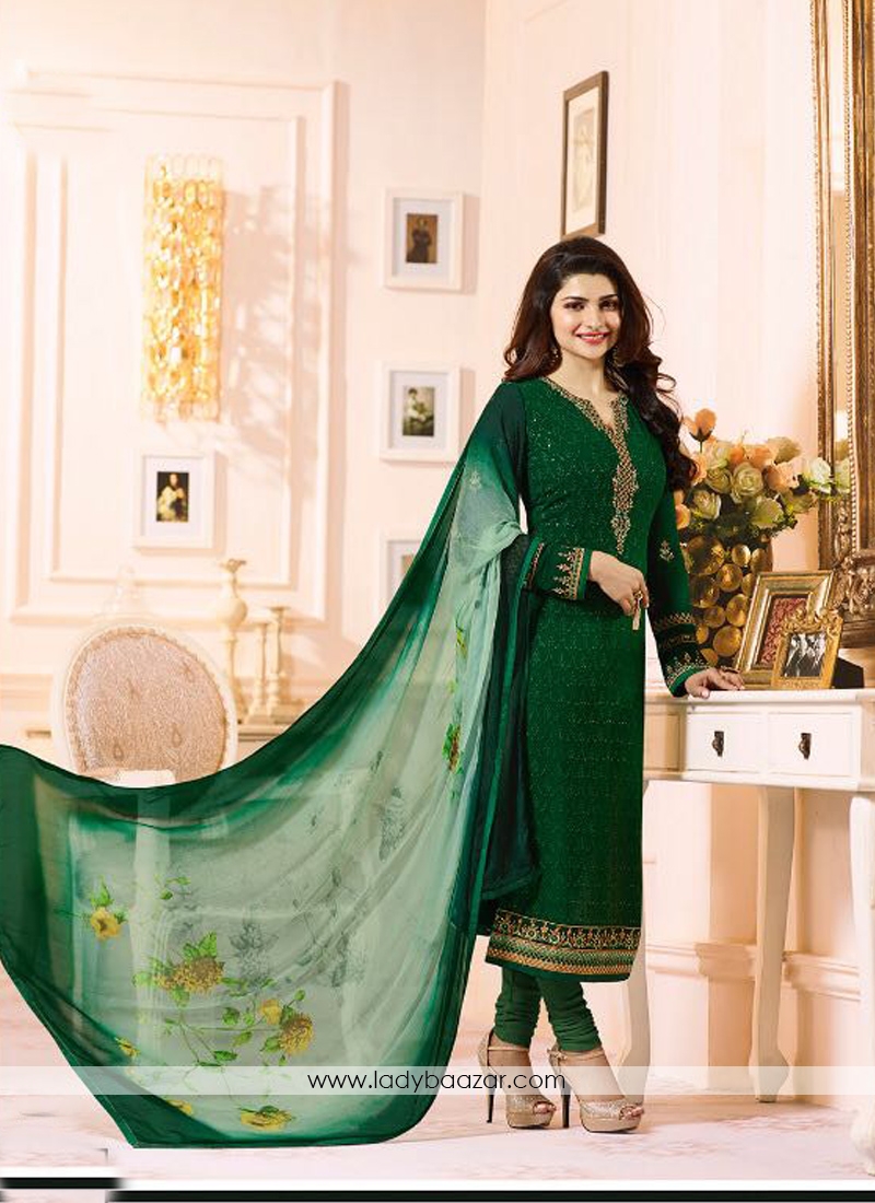 Tiptop Georgette N Chiffon Embroidery Work Salwar Suit