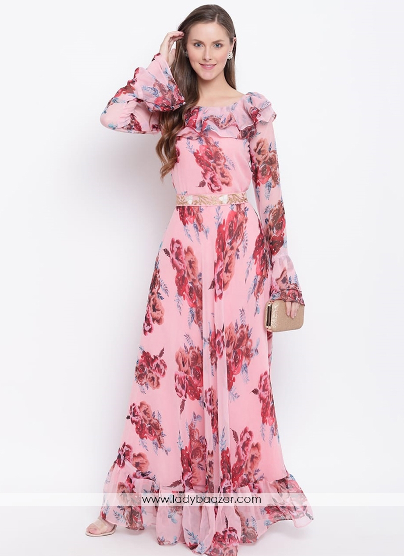 Bell sleeve outlet long frock